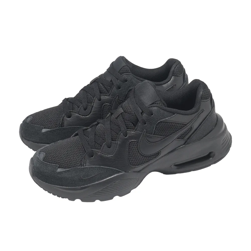 【NIKE 耐吉】休閒鞋 Air Max Fusion 男鞋 女鞋 黑 氣墊 復古 運動鞋(CJ1670-001)