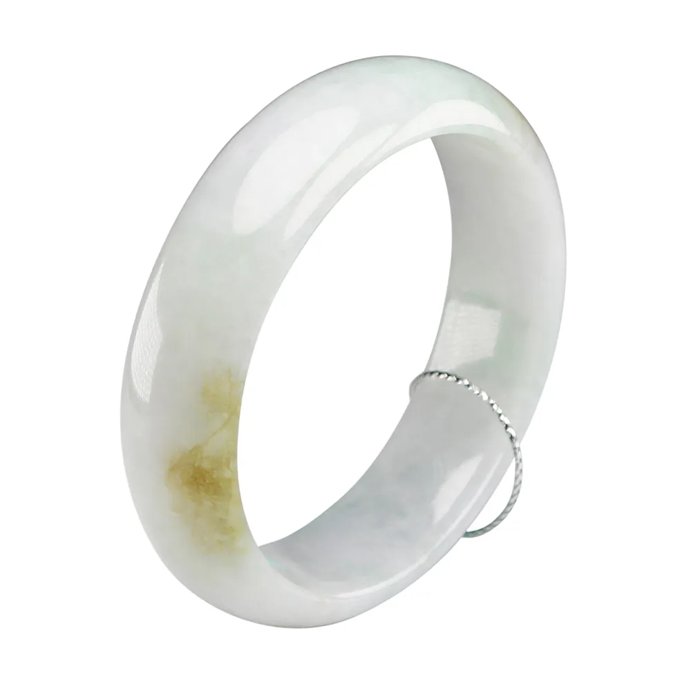 【漢石齋】天然翡翠A貨 手鐲玉鐲 三彩種(手圍17.8/版寬16.4mm)