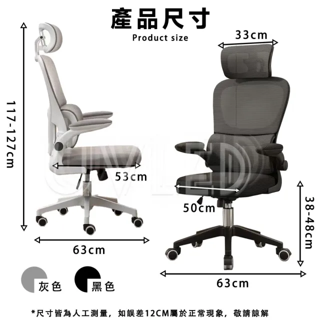 【UVLED 鈺創合成】旗艦級人體工學椅辦公椅 電腦椅 （電競椅 旋轉扶手 升降後仰 工學腰托 椅子）
