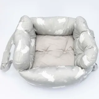【NITORI 宜得利家居】(DECO HOME商品)接觸涼感 車用寵物窩 寵物床 N COOL 極冷 白貓(DH)
