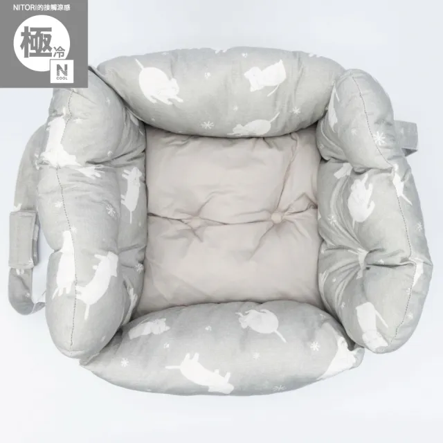 【NITORI 宜得利家居】(DECO HOME商品)接觸涼感 車用寵物窩 寵物床 N COOL 極冷 白貓(DH)