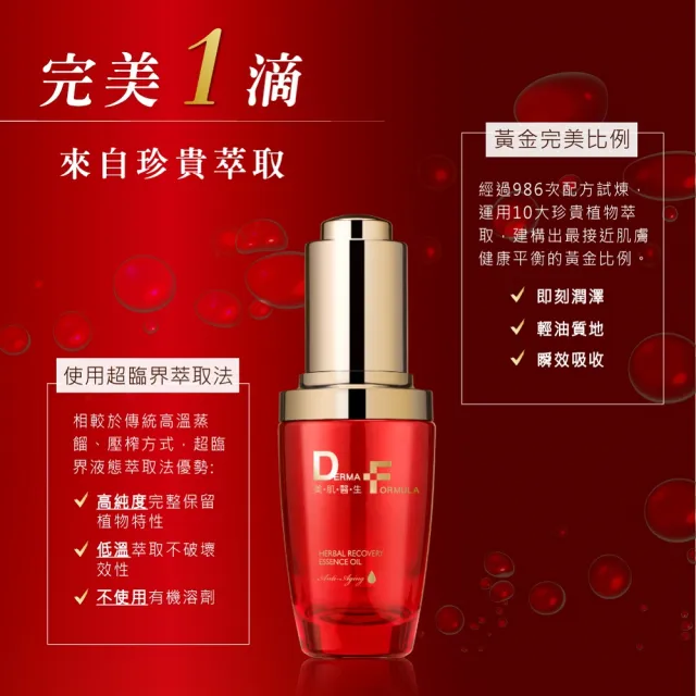 【DF 美肌醫生】植萃奇蹟修護精華油30ml 二入組