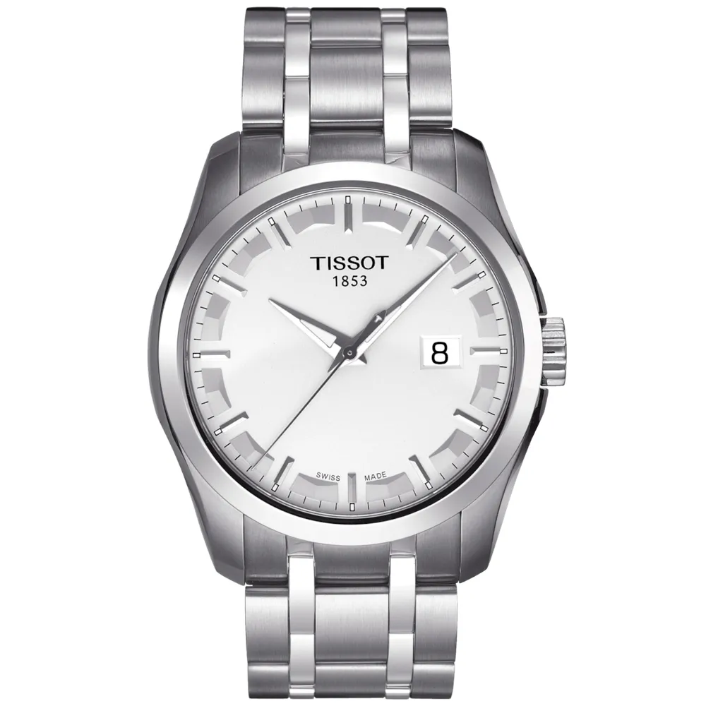 【TISSOT 天梭】COUTURIER列 1853 復古經典腕錶 618 週年慶 畢業禮物 (T0354101103100)