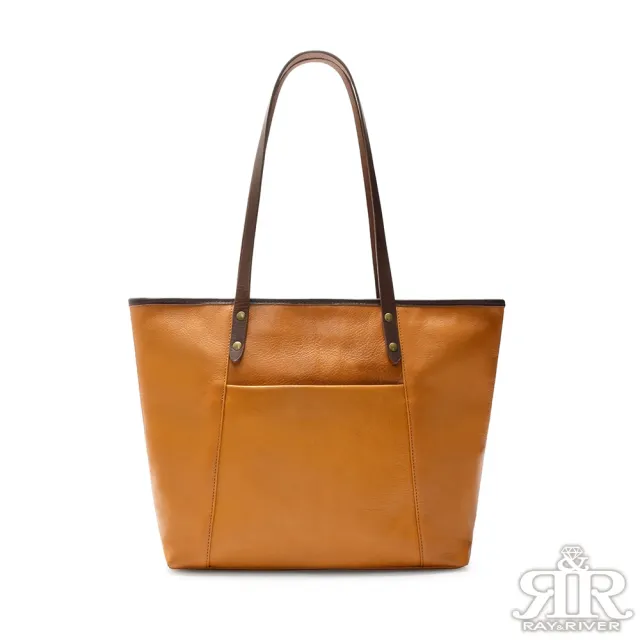【2R 手工真皮】雙11 頭層牛皮 Style 斯維肩背托特包 原野棕(真皮包包 肩背包 托特包)