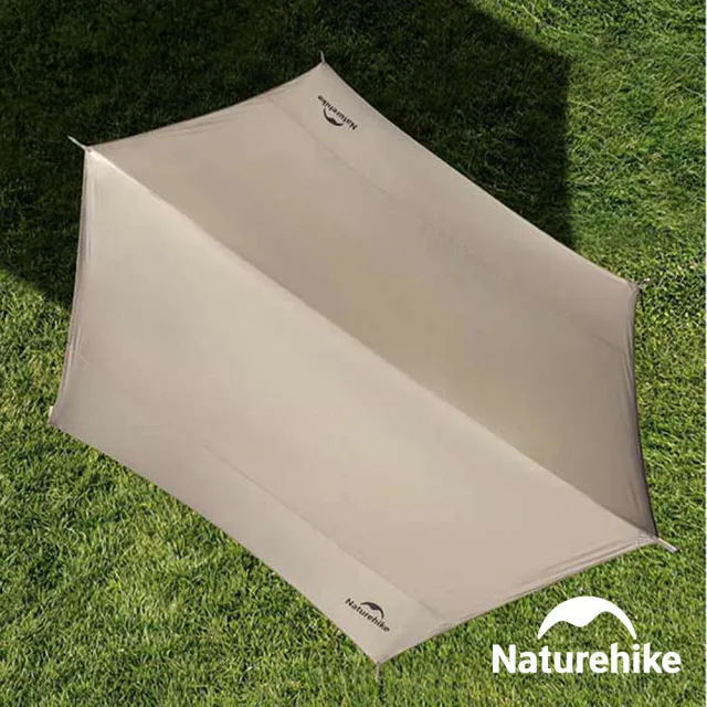 【Naturehike】云霄Lite150D鈦黑膠防水遮陽天幕 附帳桿 八角450x430cm WS015