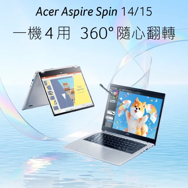 【Acer 宏碁】福利品S+級 15吋Ultra 5 AI觸控翻轉筆電(ASP15-51N-507G/Ultra 5-125U/16G/512G/W11)