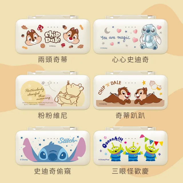 【Disney 迪士尼】5000mAh 雙頭口袋充行動電源(Type-C+Lightning)