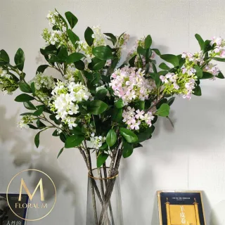 【Floral M】法式花園寵兒千里香桂花仿真花花材1入組(人造花/仿真花/假花/花藝DIY/裝飾花材)
