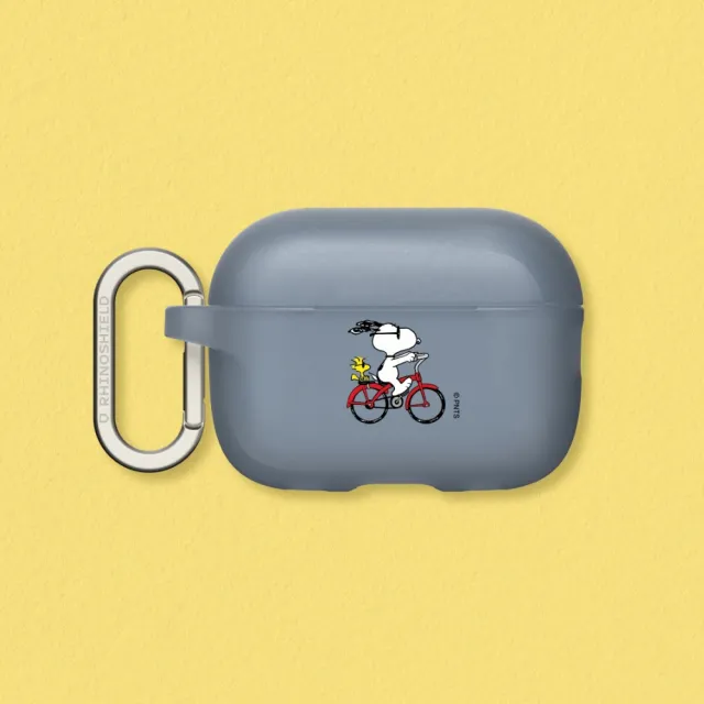 【RHINOSHIELD 犀牛盾】適用AirPods Pro 3/2/Pro/第4/3/2/1代防摔耳機保護殼/Snoopy Ride The Bike(Snoopy)