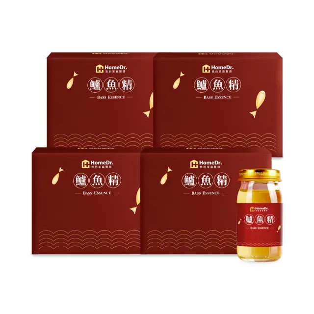 【Home Dr.】一開即飲小分子胜月太鱸魚精x4盒(60mlx6瓶/盒 共24瓶 護關鍵專利 滋補強身 年節送禮 常溫保存)