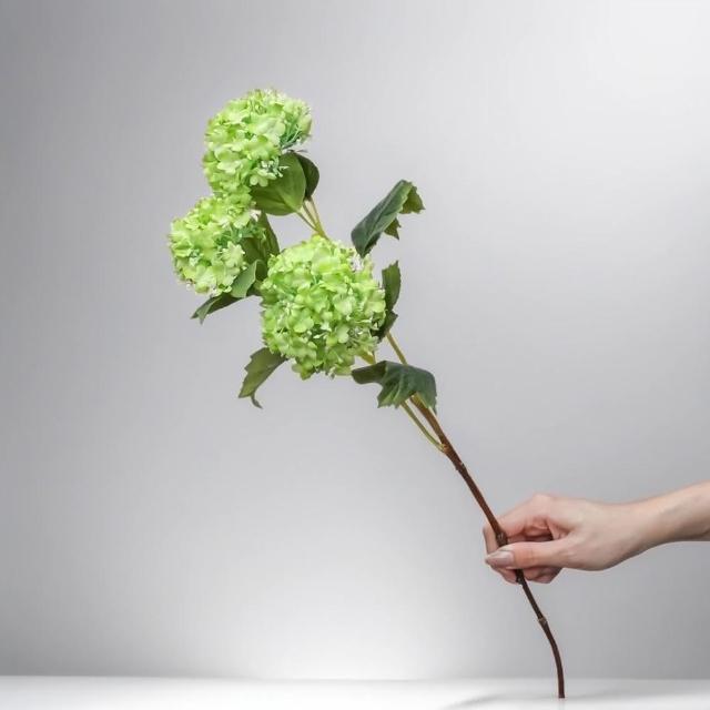 【Floral M】京都夏日繡球開心果綠仿真花花材1入組(人造花/仿真花/假花/花藝DIY/裝飾花材)