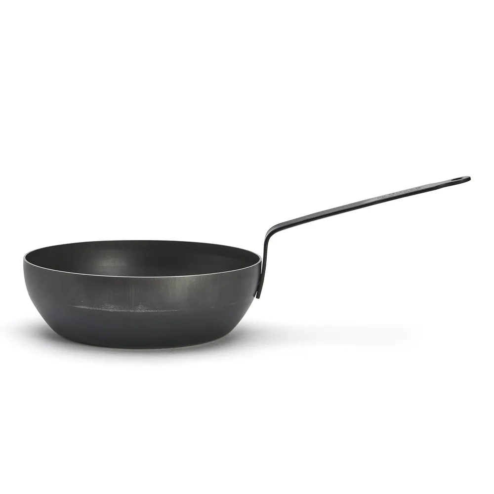 【de Buyer 畢耶】『輕礦藍鐵系列』單柄深煎炒鍋24cm/鐵鍋