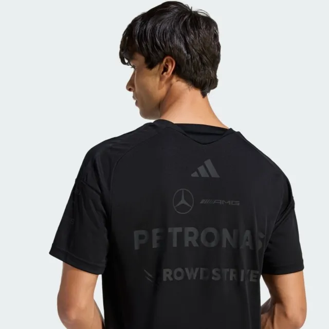 【adidas 愛迪達】Mer Lot Drjsy M 男 T恤 運動上衣 休閒短袖 黑 吸濕排汗 賽車服(KE5938)
