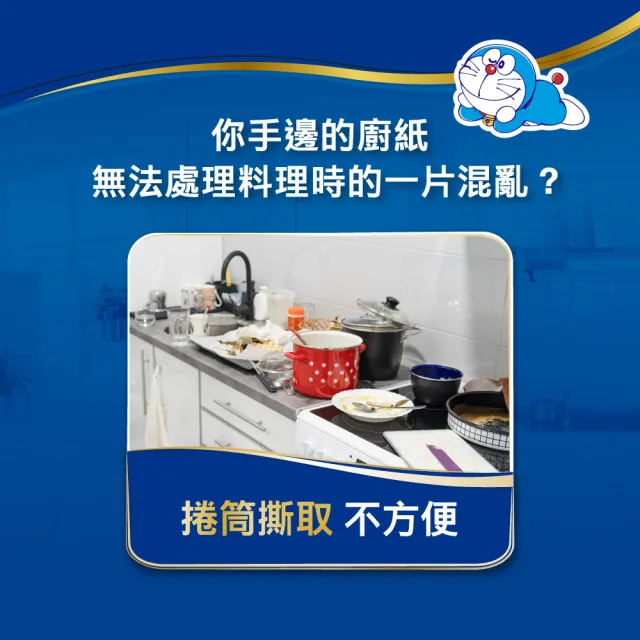 【TEMPO】熱銷哆啦A夢限量版抽取式廚房紙巾(60抽/共24包入/2箱購)