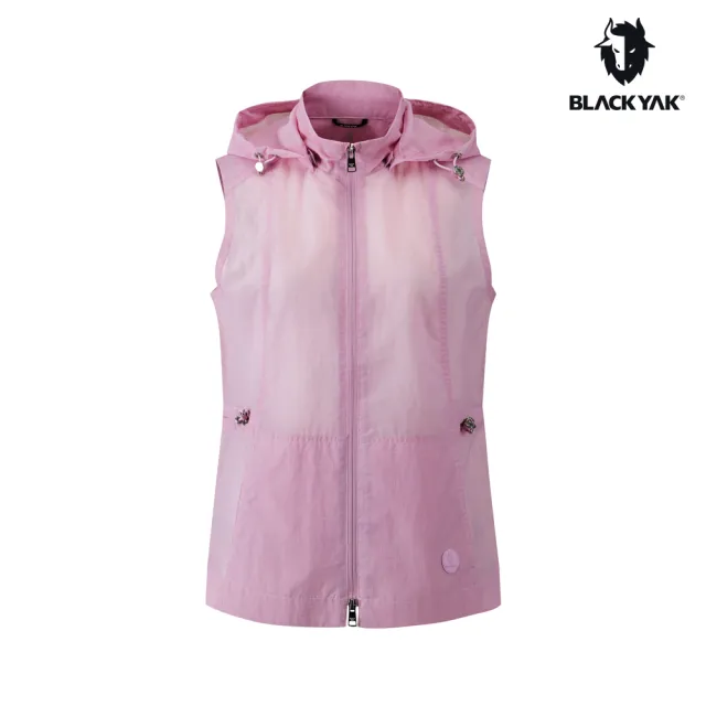 【BLACKYAK】女 MONOMESH背心[三色] 輕薄 透氣 花朵印花 中長版背心 拆兜帽|FB1WV003
