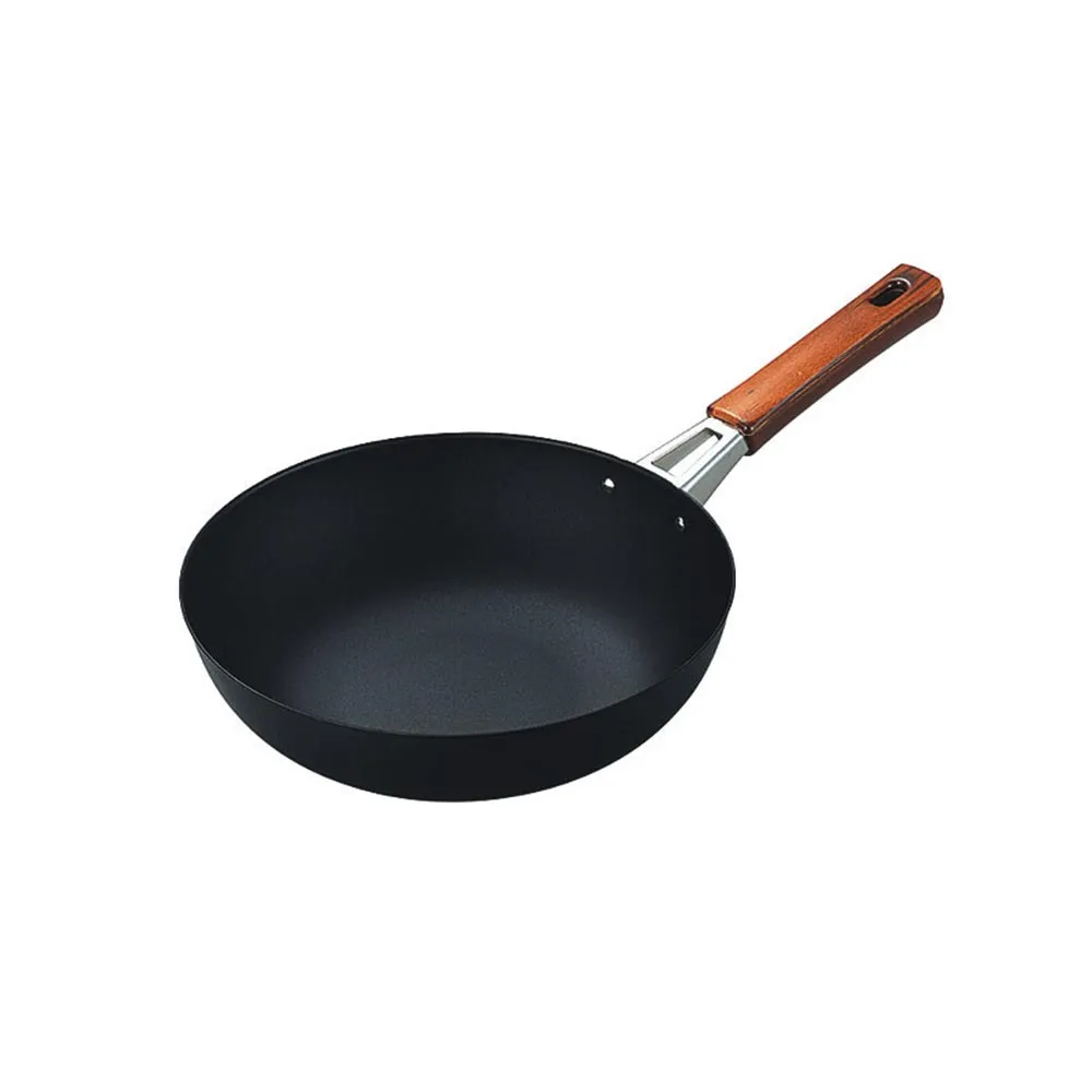 【日本Tamahashi】日本製 匠人純鐵 NEO-CASTEEL 鐵鍋 平底深炒鍋 煎鍋 24cm(IH爐可用鍋)