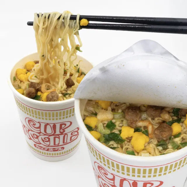 【NISSIN 日清】合味道原味系列杯麵 口味任選 三入組(海鮮味/鮮蝦味/香辣海鮮味 70g-71g)