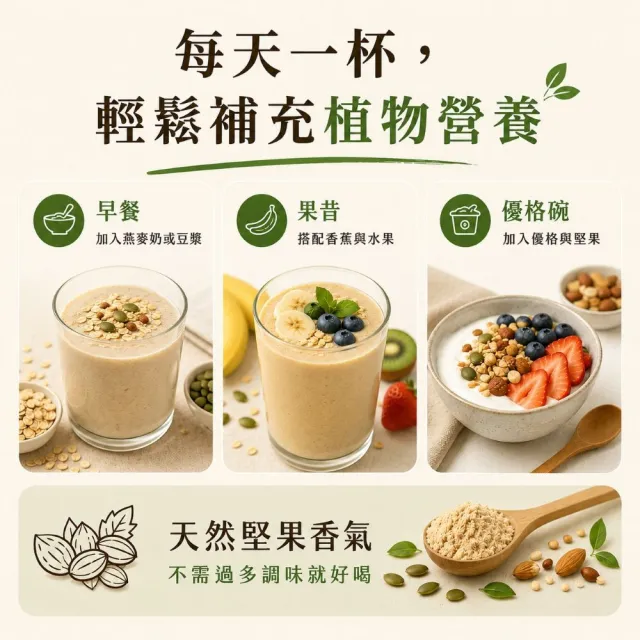【Naturgrace 樂而泉】高纖種籽蛋白粉 蛋白粉 南瓜籽 葵花籽 亞麻籽 豌豆蛋白 均衡營養代餐 454g/袋雙11