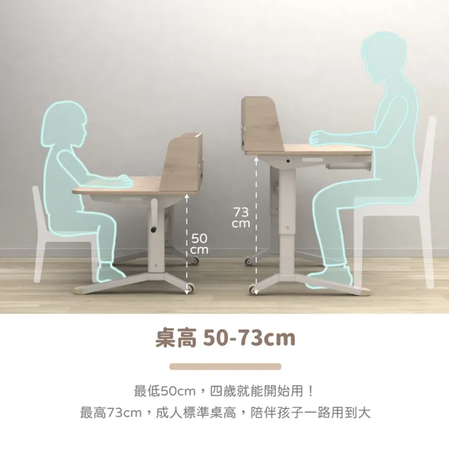 【林製作所】兒童成長桌(台灣製 桌高可調 書桌椅 升降桌 兒童桌 學生書桌)