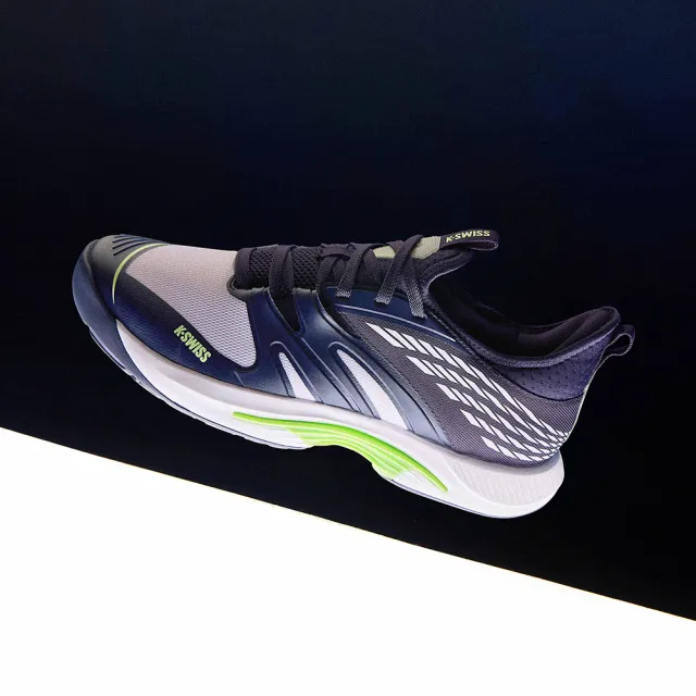 【K-SWISS】輕量進階網球鞋 匹克球鞋 SpeedTrac-男-藍/萊姆綠(07392-967)