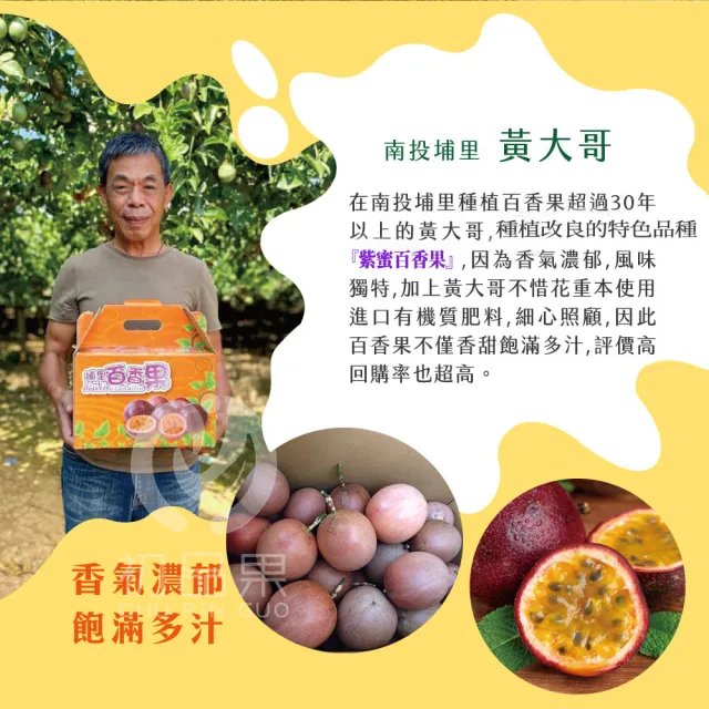 【初品果】南投埔里吊網百香果AA級禮盒含箱5斤x2盒(產地直送/送禮/禮盒/水果禮盒)