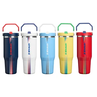 【STANLEY】官方直營 IceFlow 手提吸管杯2.0 0.88L (足球列強系列)