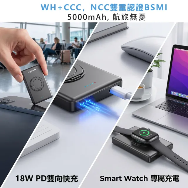 【RDi】2入組合 半固態防爆防燃磁吸行動電源 PDQC快充 蘋果手裱充