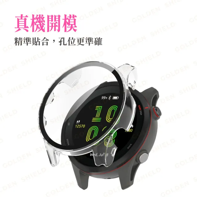 【GOLDEN SHIELD】Garmin Venu 4 3 一體式保護殼 3s 2 Plus 2s Vivoactive 6 5 PC+鋼化玻璃 錶殼+玻璃膜