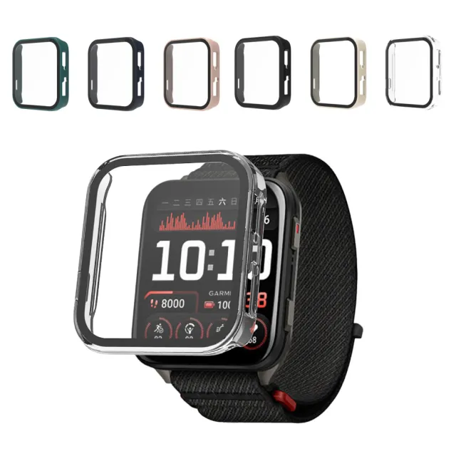 【GOLDEN SHIELD】Garmin Venu 4 3 一體式保護殼 3s 2 Plus 2s Vivoactive 6 5 PC+鋼化玻璃 錶殼+玻璃膜