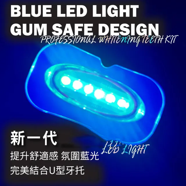 【FastWhite 齒速白】FastWhite齒速白 藍光牙齒亮白系統 + 牙齒清潔亮白雙效慕斯 優惠組合