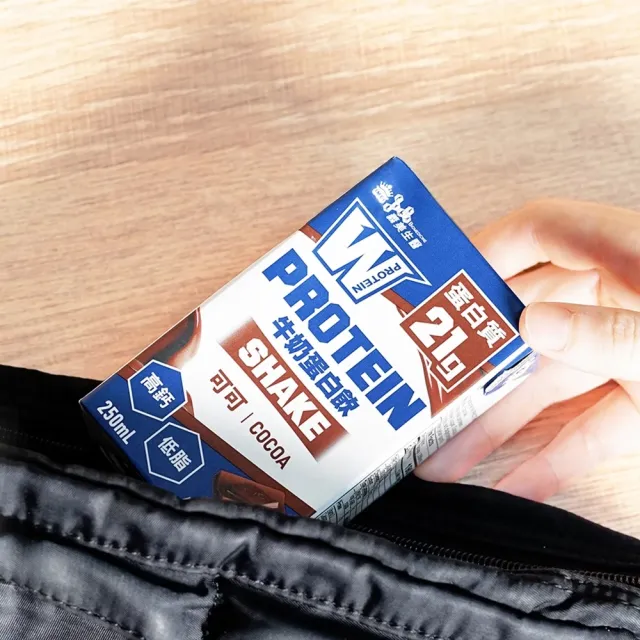 【義美生醫】W PROTEIN SHAKE牛奶蛋白飲-可可(250mL*18瓶)