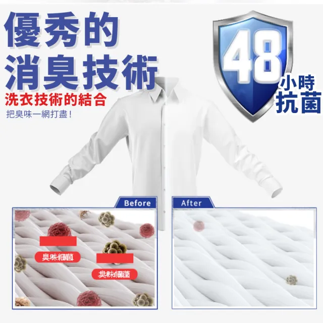 【Walch 威露士】官方直營 9X抗菌洗衣膠囊/洗衣球 補充包60顆x2袋(抗菌除臭/室內晾曬)