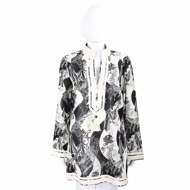 【TORY BURCH】經典流蘇長袖上衣(3色可選)