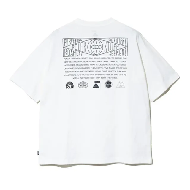 【POLER STUFF】日本限定 HISTORY RELAX FIT TEE-POLER HISTORY 品牌歷程寬鬆短袖T恤 白