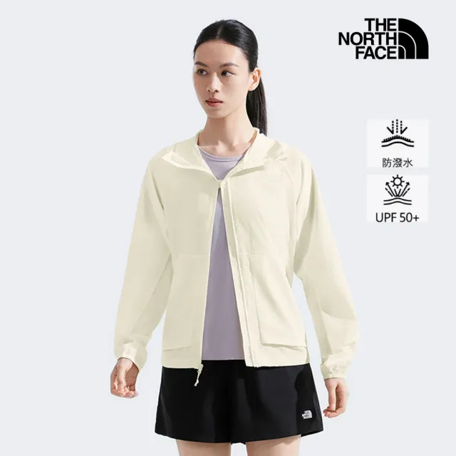 【The North Face】北面男女款輕量抗UV防潑水 可打包連帽外套(多款任選)