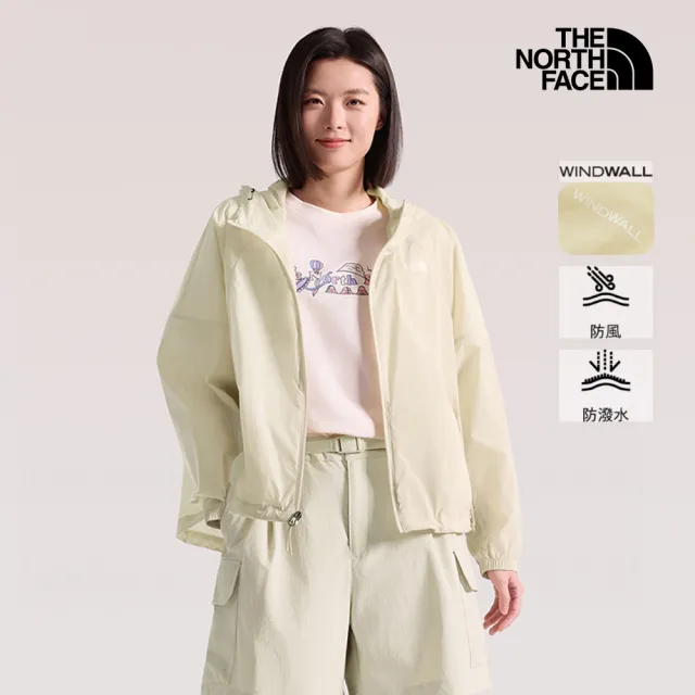 【The North Face】北面男女款輕量抗UV防潑水 可打包連帽外套(多款任選)