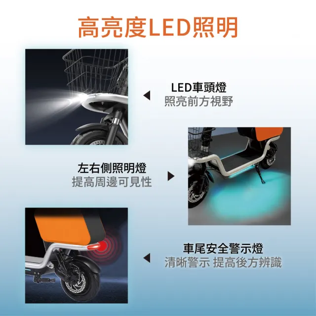 【CARSCAM】S20一體式摺疊電動滑板車 贈前置物籃 可坐式行李箱