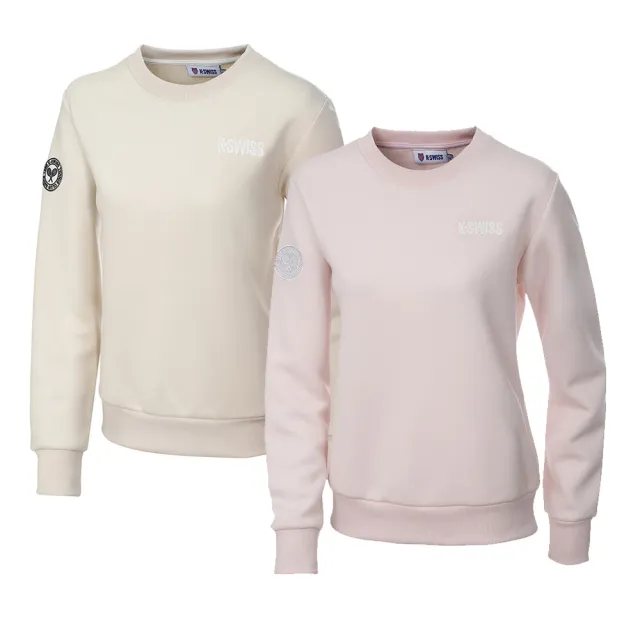 【K-SWISS】圓領上衣 Sweatshirt 女 兩色任選