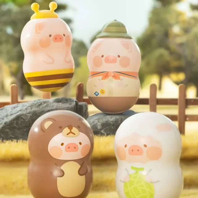 【TOYZEROPLUS】罐頭豬LuLu-經典系列 - 百變LuLu豬不倒翁盲盒-四入隨機款