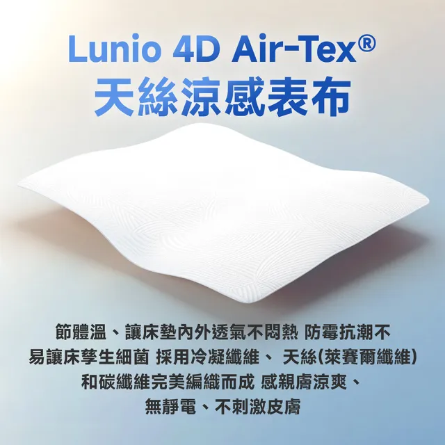 【Lunio】標準單人石墨烯乳膠高碳錳獨立筒床墊3尺x6.2尺x24cm-Quantum Max
