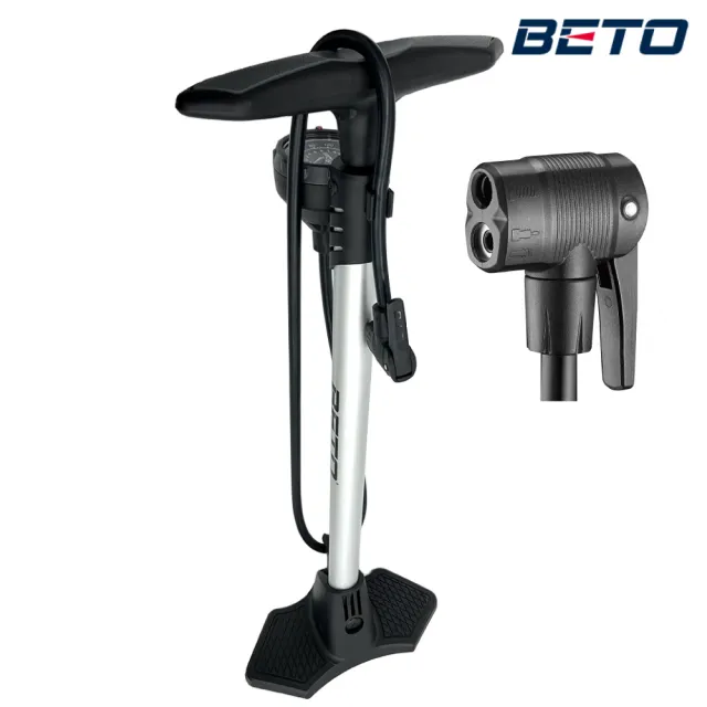 【BETO】BETO 直立式打氣筒 銀色 CMP-157AGB