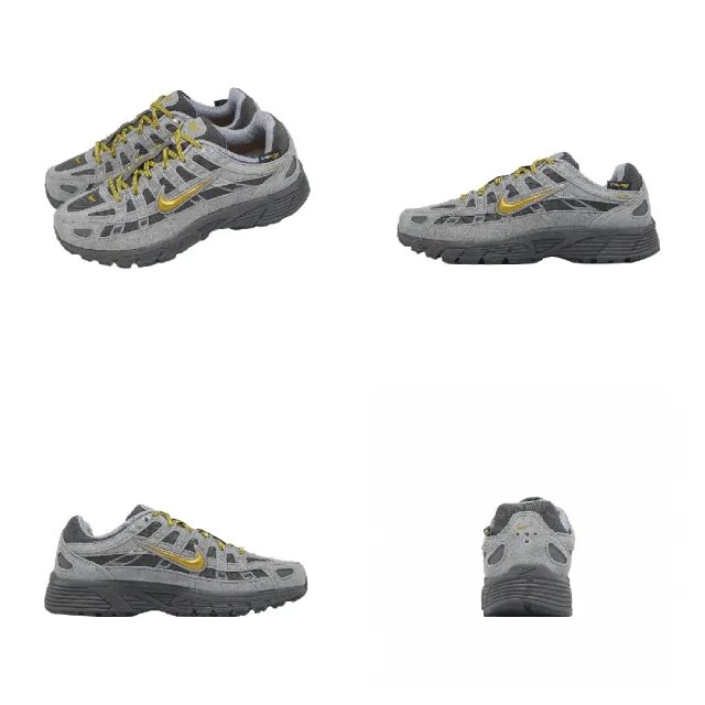 【NIKE 耐吉】休閒鞋 P-6000 PRM GS 大童 女鞋 灰 復古 抗撕裂 IO4668-200