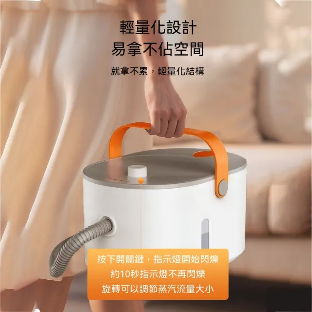 YOKA 優家廚電 高溫蒸汽清潔機 居家清潔機 手持蒸汽清洗機 快速出蒸汽 多場景居家清潔 大容量水箱