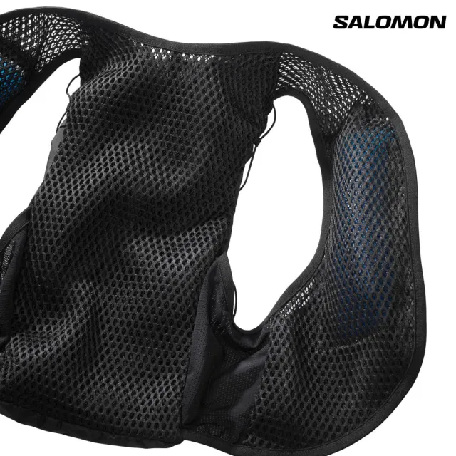 【salomon】ACTIVE SKIN 12 水袋背包組 黑/金屬灰