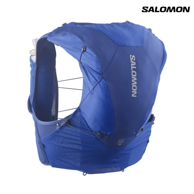 【salomon】ADV SKIN 12 水袋背包組 航海藍/利摩日藍