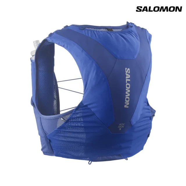 【salomon】ADV SKIN 5 水袋背包組 海藍/利摩藍