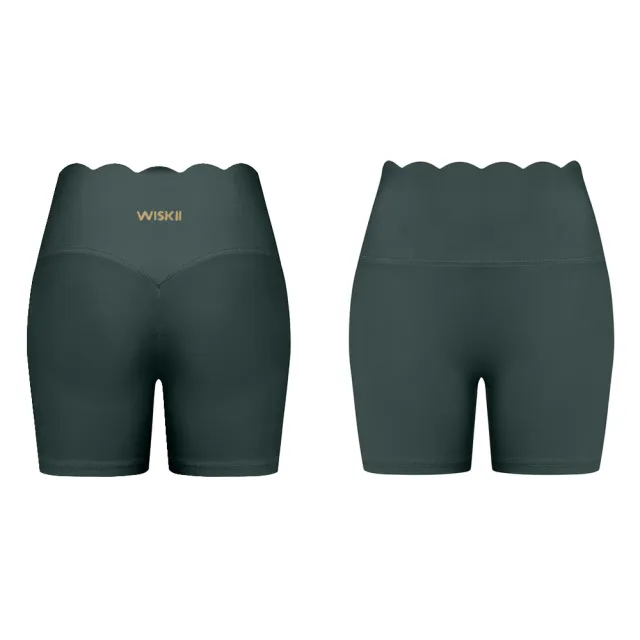 【WISKII】高腰波浪提臀五分褲 HIGH-WAIST SCALLOP SCRUNCH SHORT