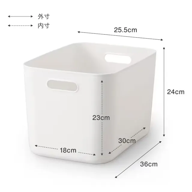 【MUJI 無印良品】軟質聚乙烯收納盒/大