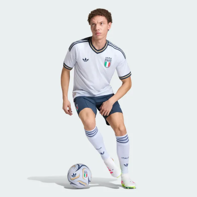 【adidas 愛迪達】世界盃 義大利 客場球員版短袖球衣 吸濕排汗 男 JL6938