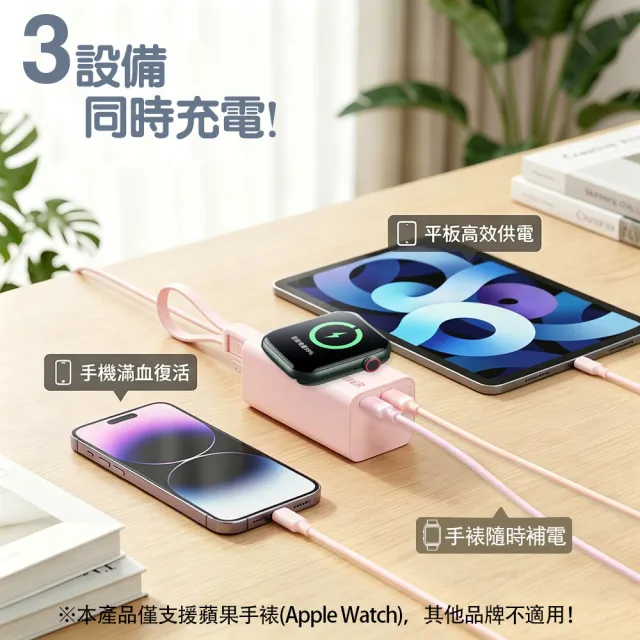 【RDi】MIT 半固態防爆快充行動電源 5000mAh PD快充 自帶線 自帶AC插頭